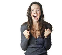 Emotional Woman Fire Patients Emotional Woman Fire Patients