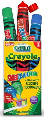 Np Gumcrayolasqueezeacolortoothpaste Np Gumcrayolasqueezeacolortoothpaste