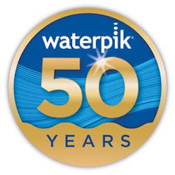 Waterpik 50th Ann Logo Waterpik 50th Ann Logo
