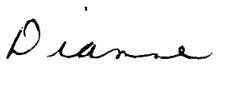 Dianne Signature First Name