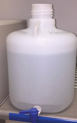 Figure 3: Example of large water bottle used for storage