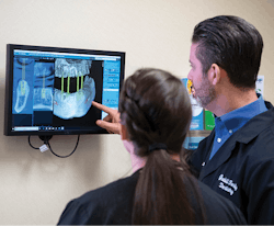 A Planmeca ProMax 3D CBCT scan is reviewed. A Planmeca ProMax 3D CBCT scan is reviewed.