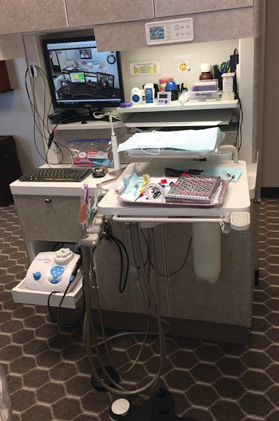 We have four identical operatories, so moving from one to the next is a breeze for same-day treatment. I love the ease of our cassette system and preset trays to grab and go. The Dental Rat for perio charting has been a great addition for saving time and for less handling of the computer keyboard. The Cavitron is used for most patients, and having the Cavi-Jet option is wonderful.