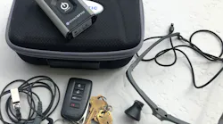 Figure 1: Hygienists can help extend the life of their loupes and lights by storing them in the carrying case at night. Keeping car keys next to the case will ensure that the equipment makes it to the next practice location.