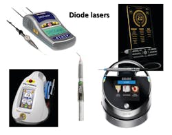Figure 4: Examples of diode lasers.