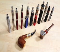 Figure 1: E-cigarettes are available in a variety of shapes and sizes. Figure 1: E-cigarettes are available in a variety of shapes and sizes.