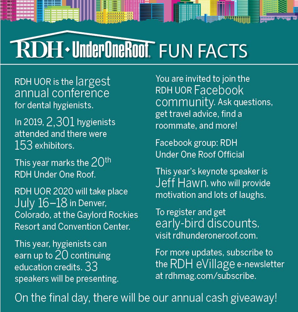 RDH Under One Roof 2020 A milehigh opportunity Registered Dental
