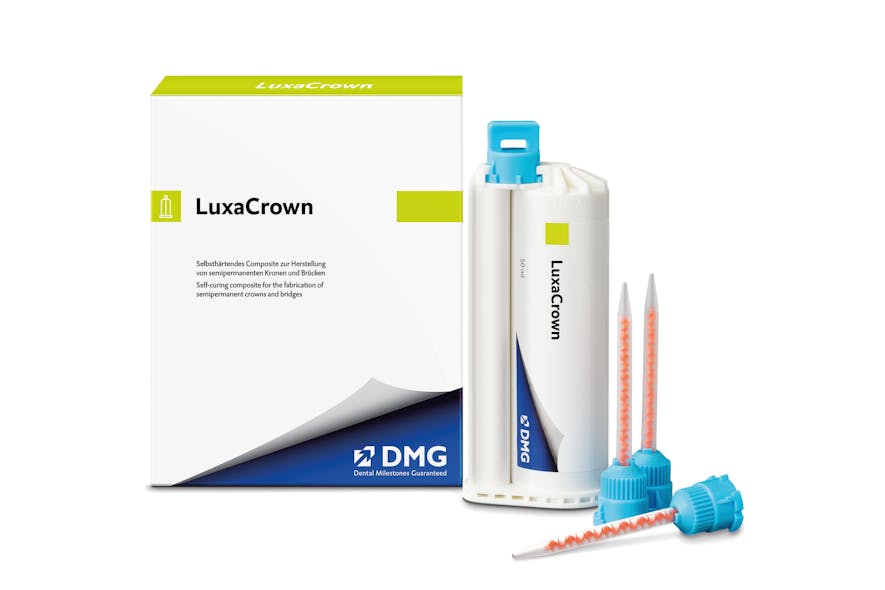 LuxaCrown semipermanent restorative material by DMG