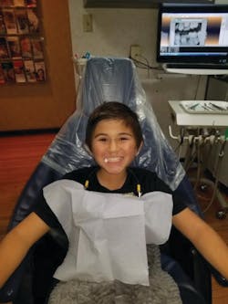 My happy patient after three extractions with no nitrous. My happy patient after three extractions with no nitrous.