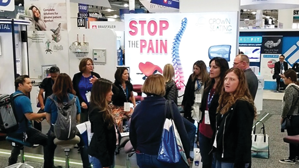 Attendees at the ADA lining up for a &ldquo;test sit&rdquo;