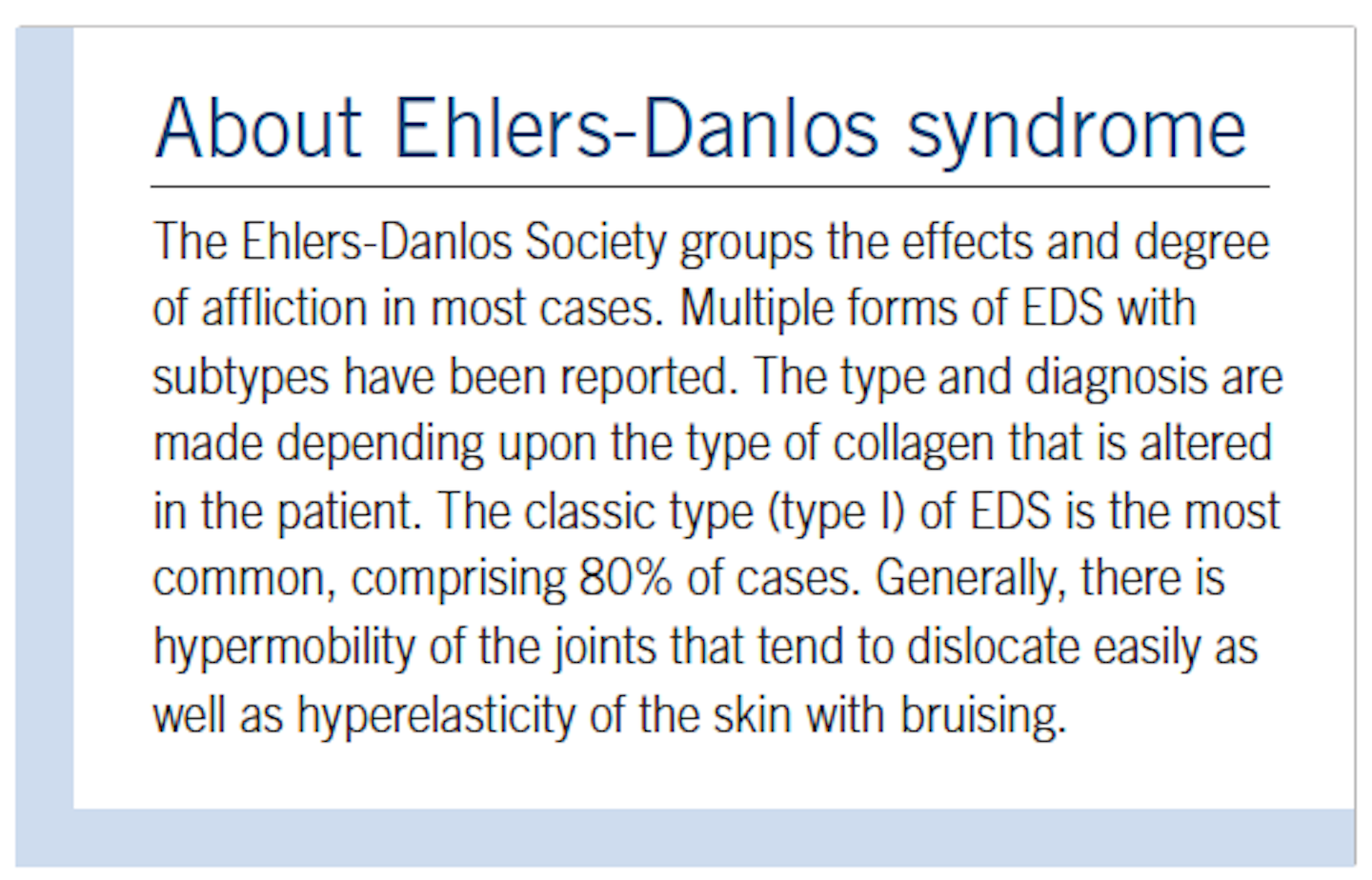 Recognizing The Clinical Signs Of Ehlers Danlos Syndrome Registered Dental Hygienist Rdh Magazine