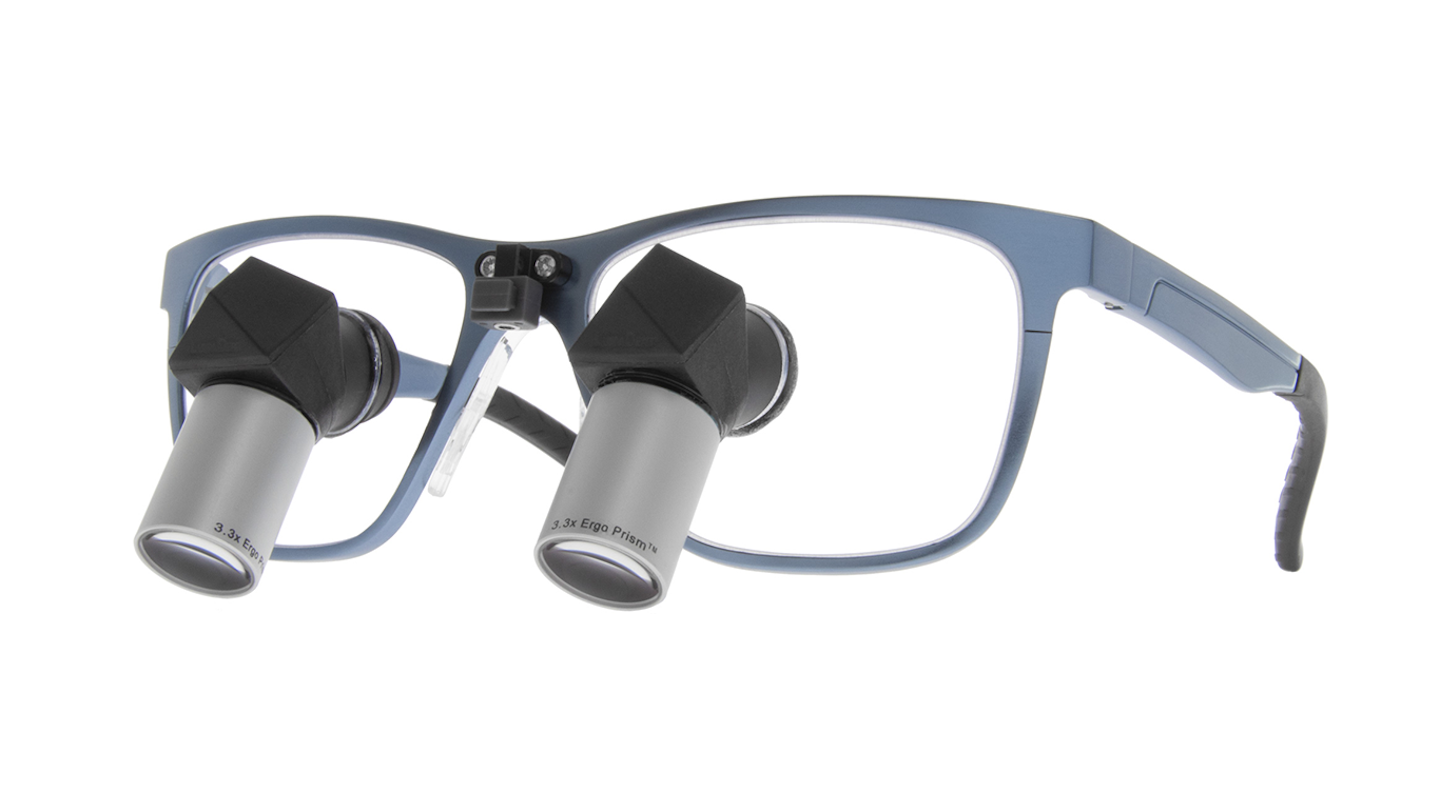 Chairside Impact Sitting pretty with ErgoPrism loupes by LumaDent