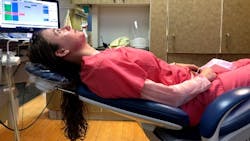 Figure 4b: Mandibular patient positioning Figure 4b: Mandibular patient positioning