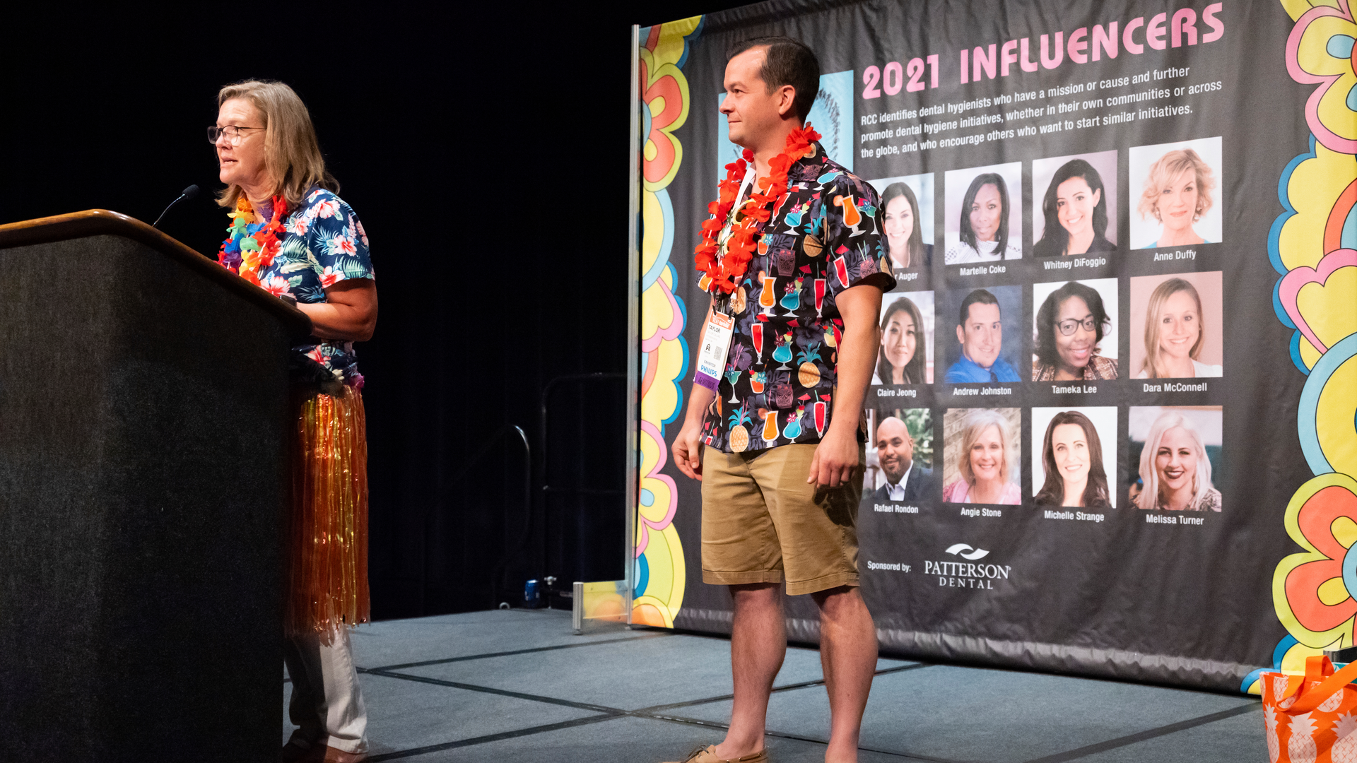 Jackie Sanders and Taylor Callais, category manager for Patterson Dental, at RDH Under One Roof.