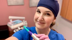 Bethany Montoya, RDH, uses the Pac-Dent ProMate CL in her practice. Bethany Montoya, RDH, uses the Pac-Dent ProMate CL in her practice.