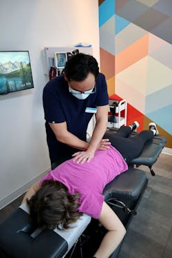 Figure 3: Spinal manipulation of the lower back Figure 3: Spinal manipulation of the lower back
