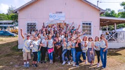 A recent volunteer group through GLO Good A recent volunteer group through GLO Good