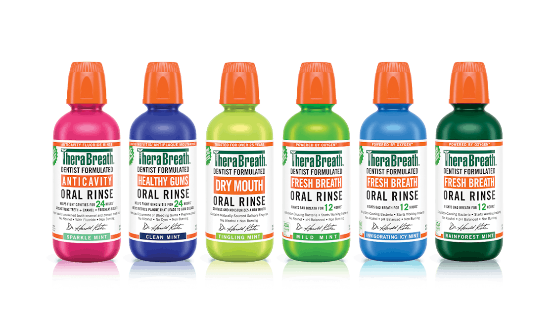 Oral care product samples for fresh breath