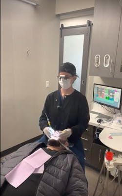 Figure 3: Proper ergonomics with a suctioning device Figure 3: Proper ergonomics with a suctioning device