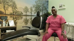 Lawshanda Jenkins, RDH, sits proudly in her independent practice in Boulder, Colorado.