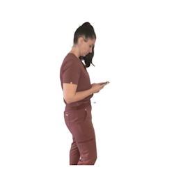 Figure 2: Forward head position with cell phone