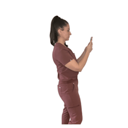 Figure 4: Neutral posture with cell phone