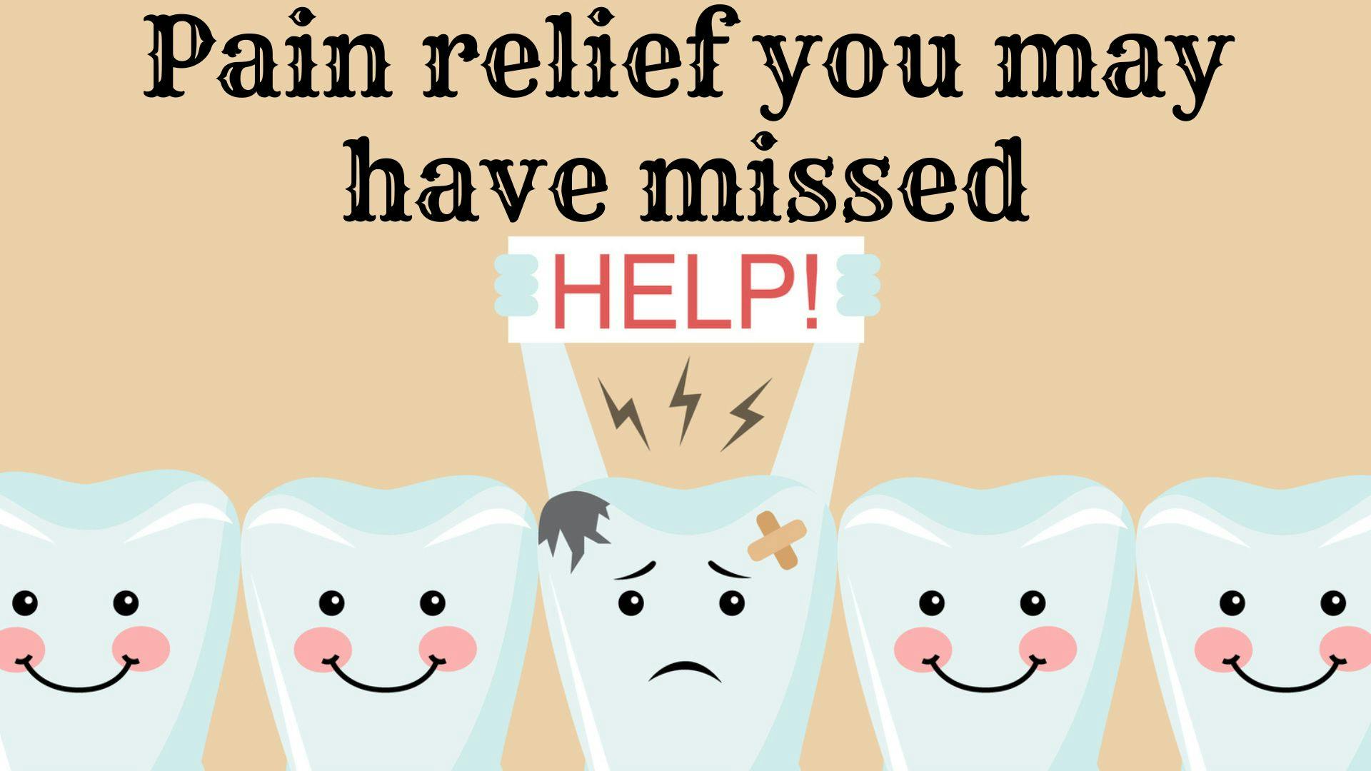 Here are some pain remedies that will help patients immediately.