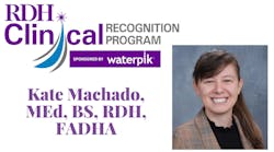 Kate Machado is the April Clinical Recogntion recipient Kate Machado is the April Clinical Recogntion recipient
