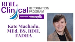 Kate Machado is the April Clinical Recogntion recipient Kate Machado is the April Clinical Recogntion recipient