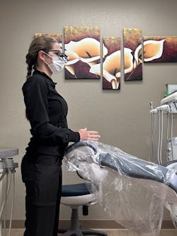 Standing in neutral position. Standing in neutral position.