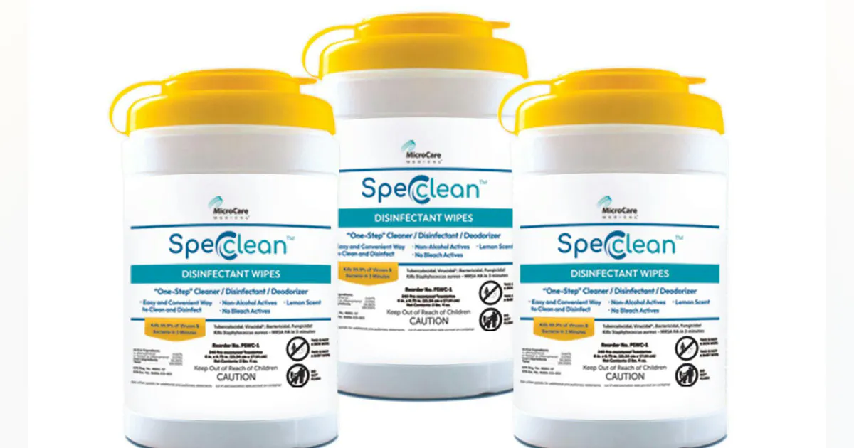 Spec Clean MicroCare Medical Spec Clean Disinfectant Wipes: Elevating the standard ...