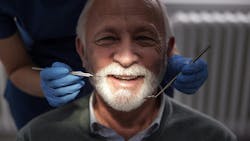 Proper ergonomics will help dental hygienists detect oral problems in senior patients. Proper ergonomics will help dental hygienists detect oral problems in senior patients.