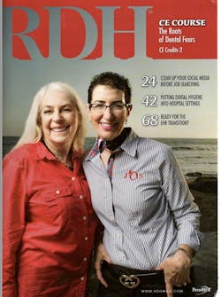 Shirley, left, and Jean as RDH &apos;cover girls&apos; in 2013