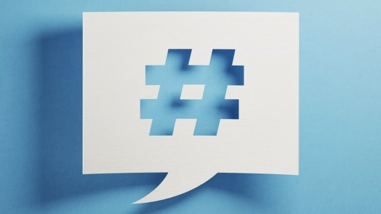 Hashtag social media