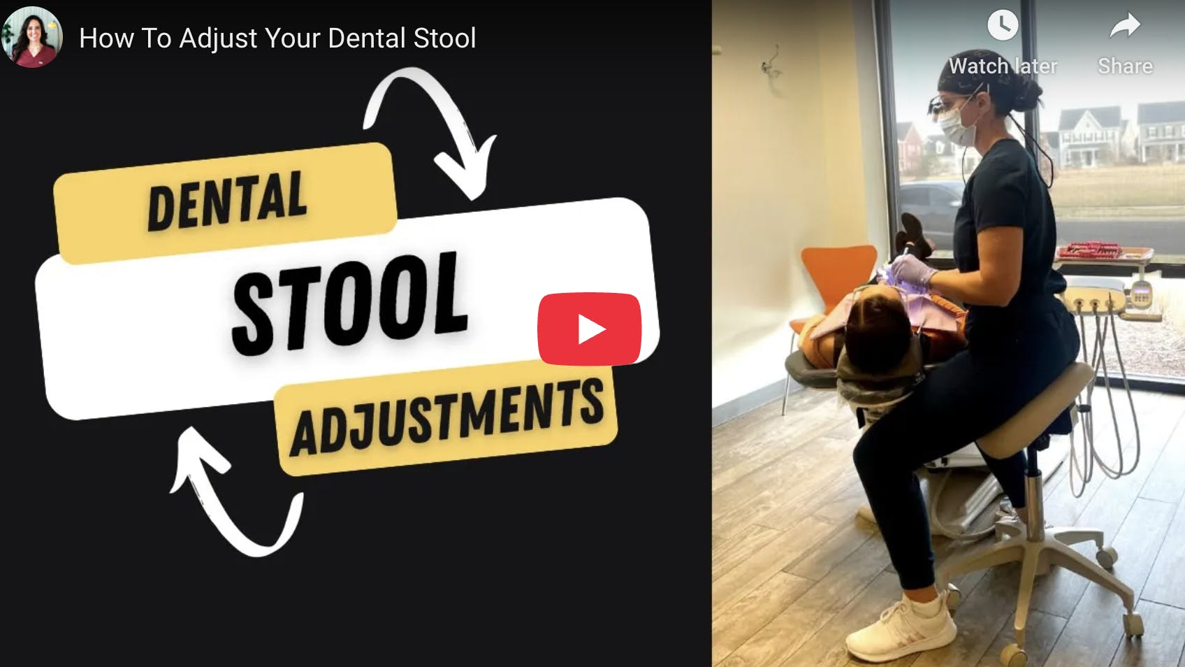 dental hygienists will avoid pain by using the proper stool at work