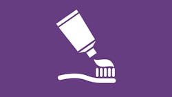 graphic of toothpaste being applied to a toothbrush graphic of toothpaste being applied to a toothbrush