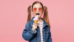 girl licking an ice cream cone girl licking an ice cream cone