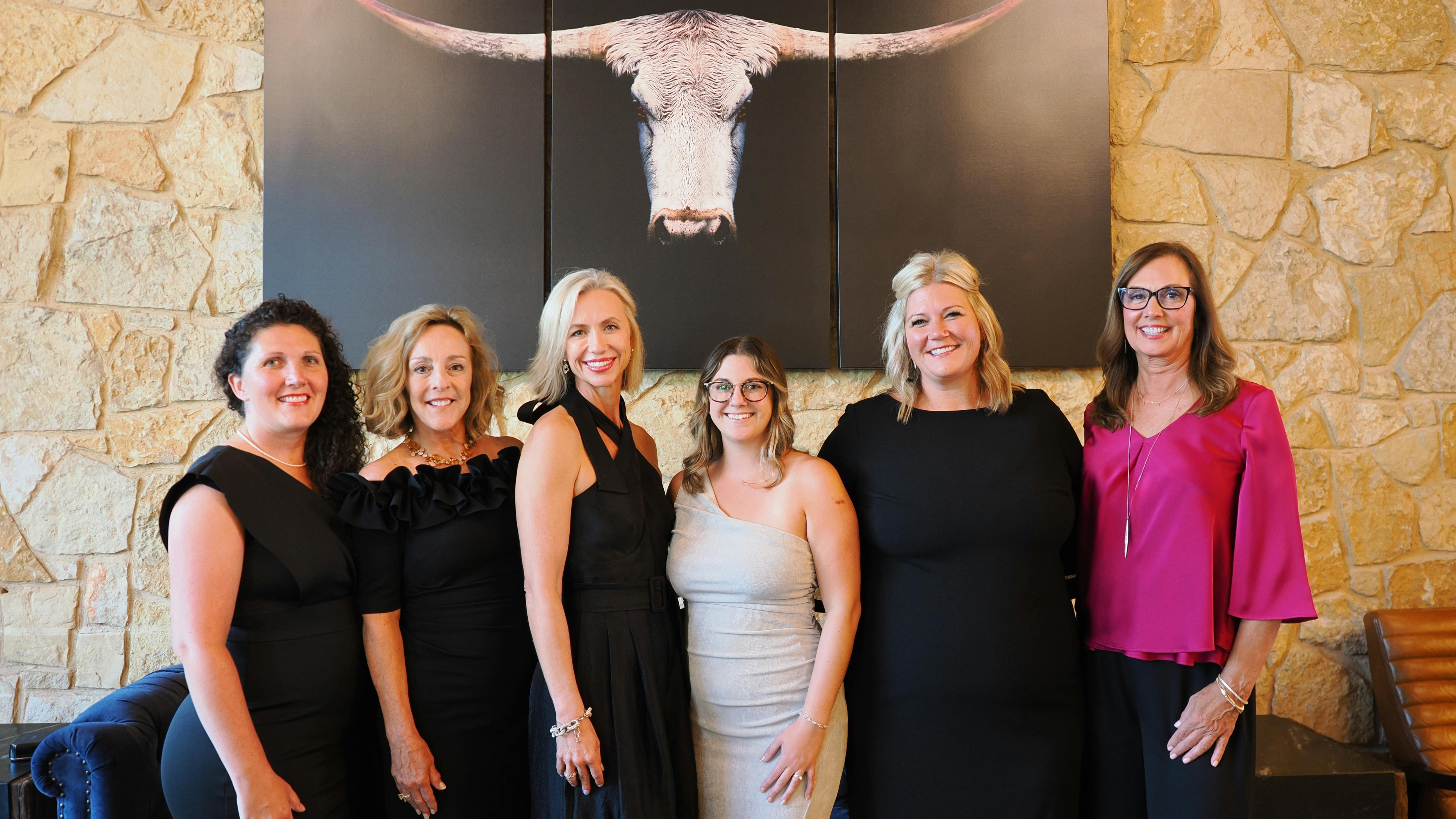 From left: AOD awardees, Shelley Brown, Marianne Dryer, Kandice Swarthout, Letitia Hill, Sarah Hoerler, and Debora Carrier.