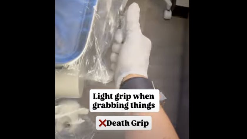 No more death grip! Grab items in your op with a light touch.
