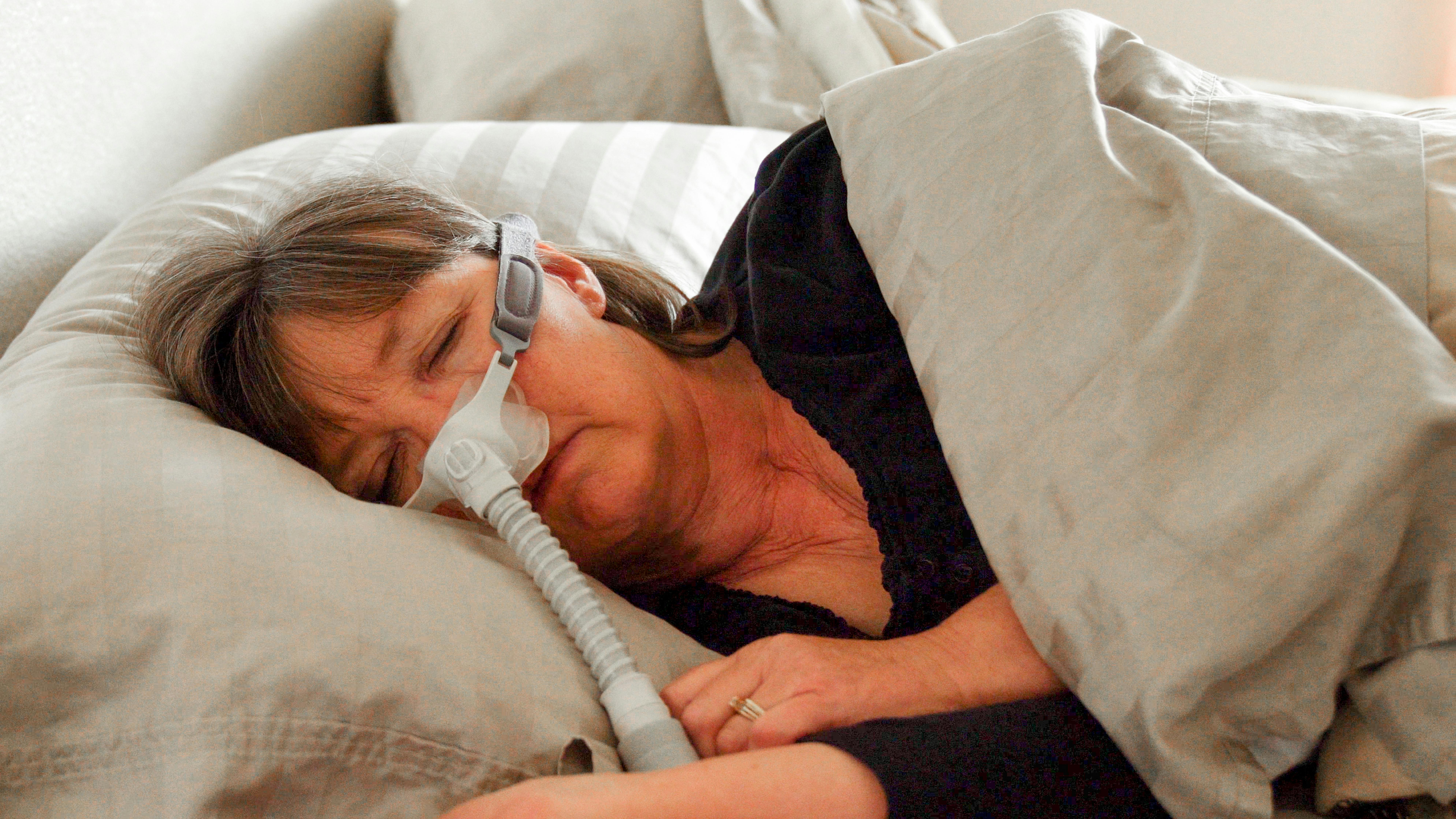 woman with sleep apnea