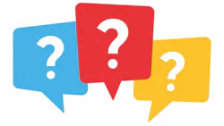 voice balloons with question marks in them