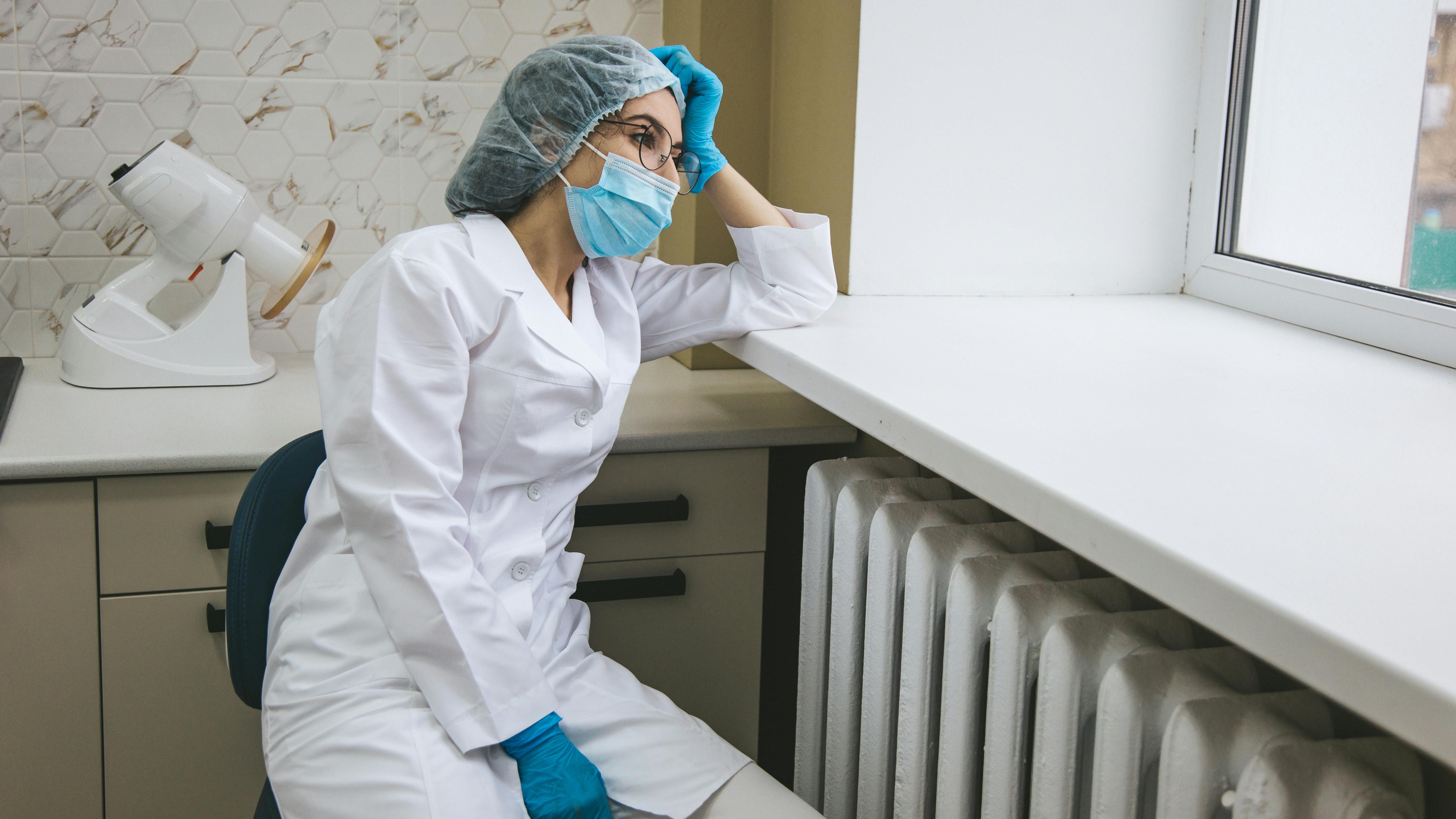 stressed dental hygienist