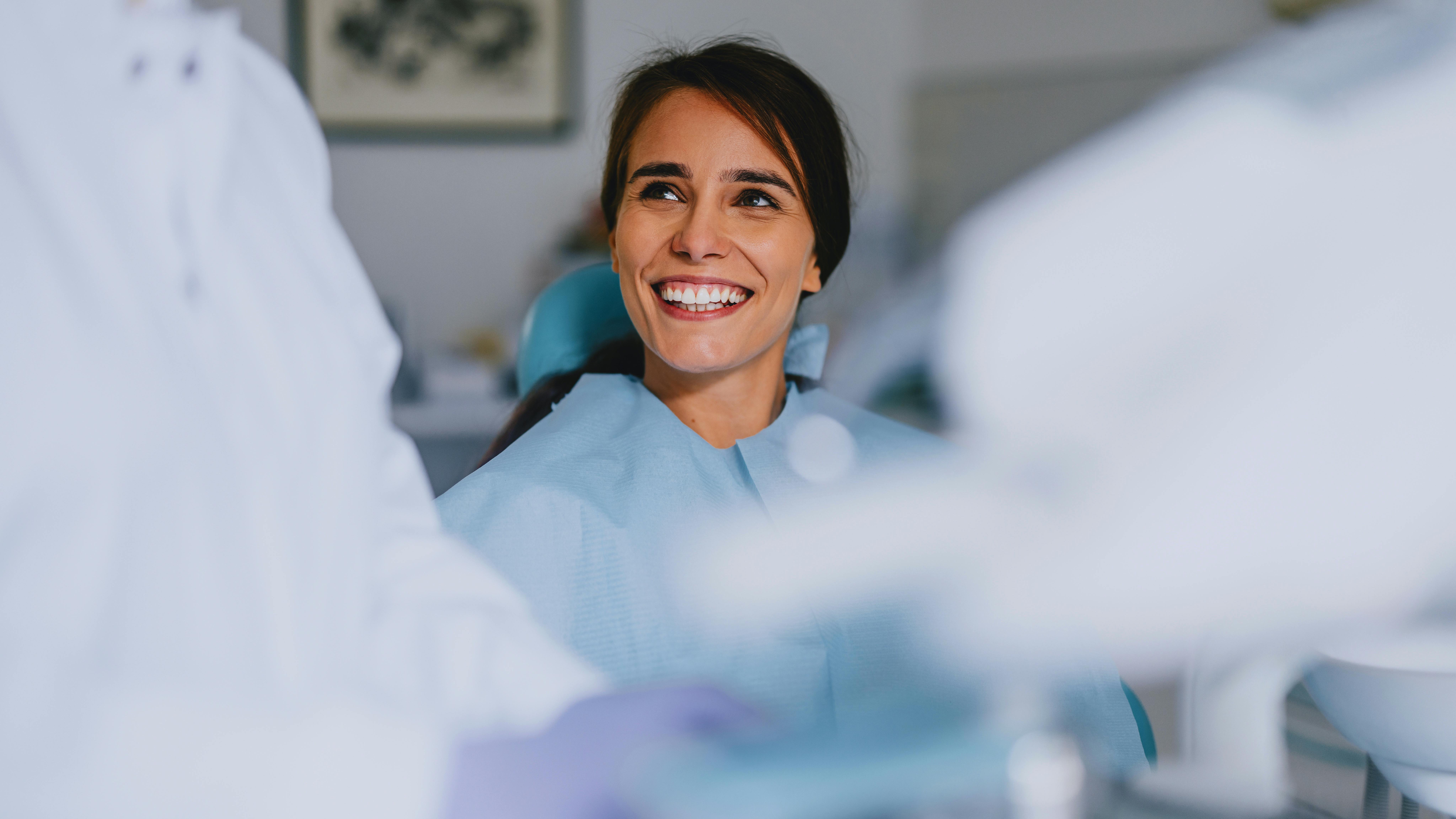 dental patient smiling