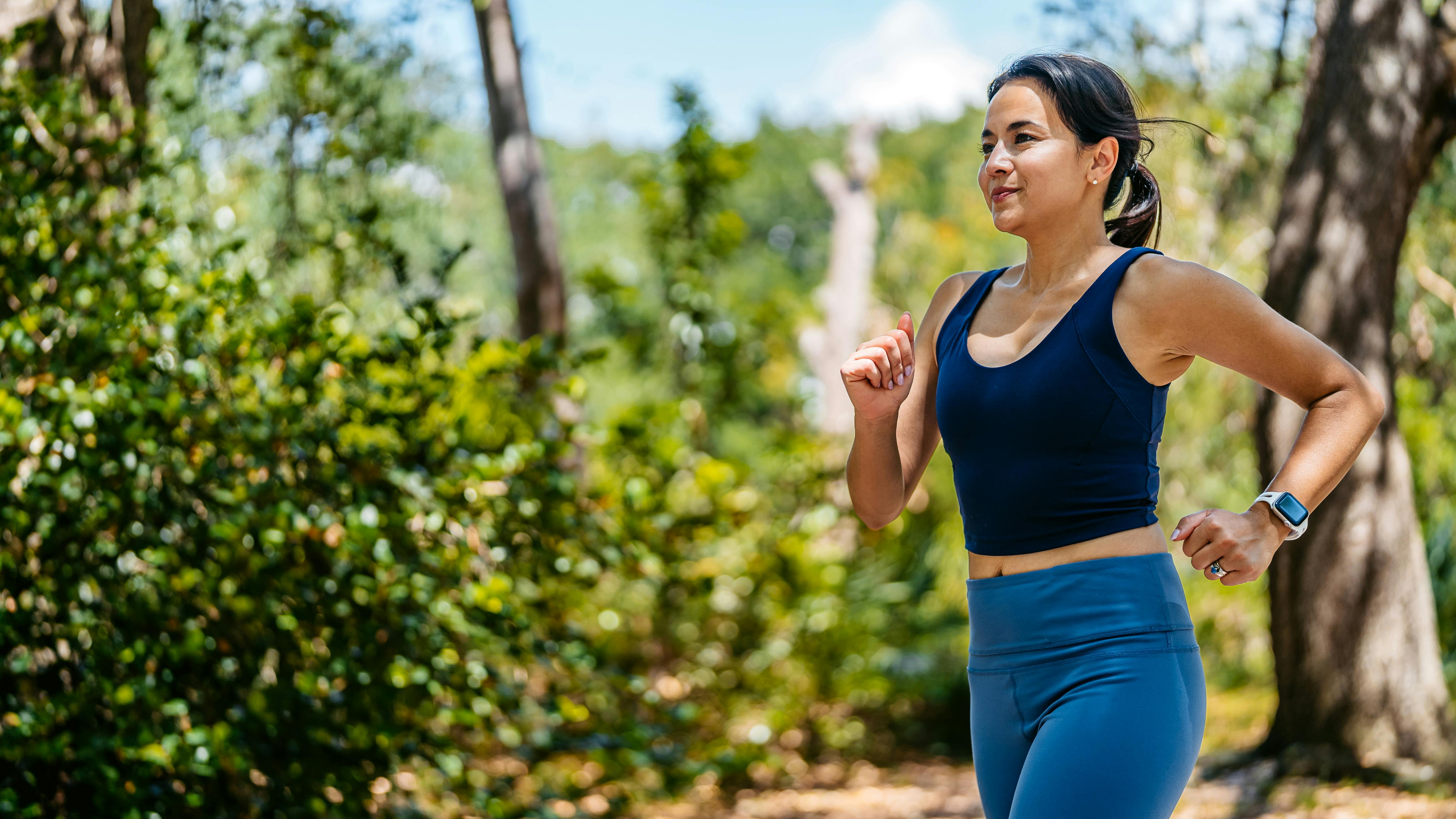 woman jogging