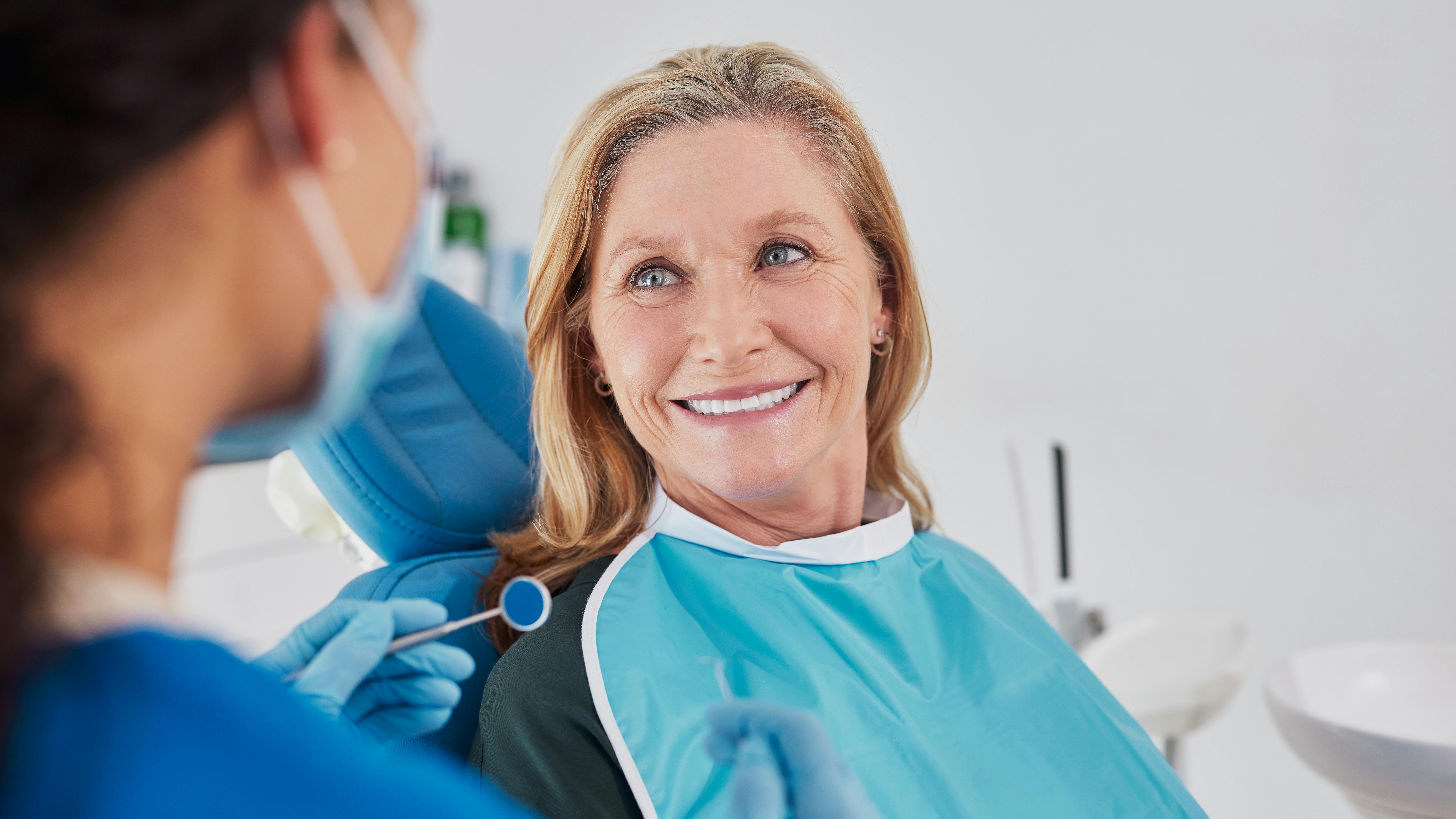 dental patient smiling