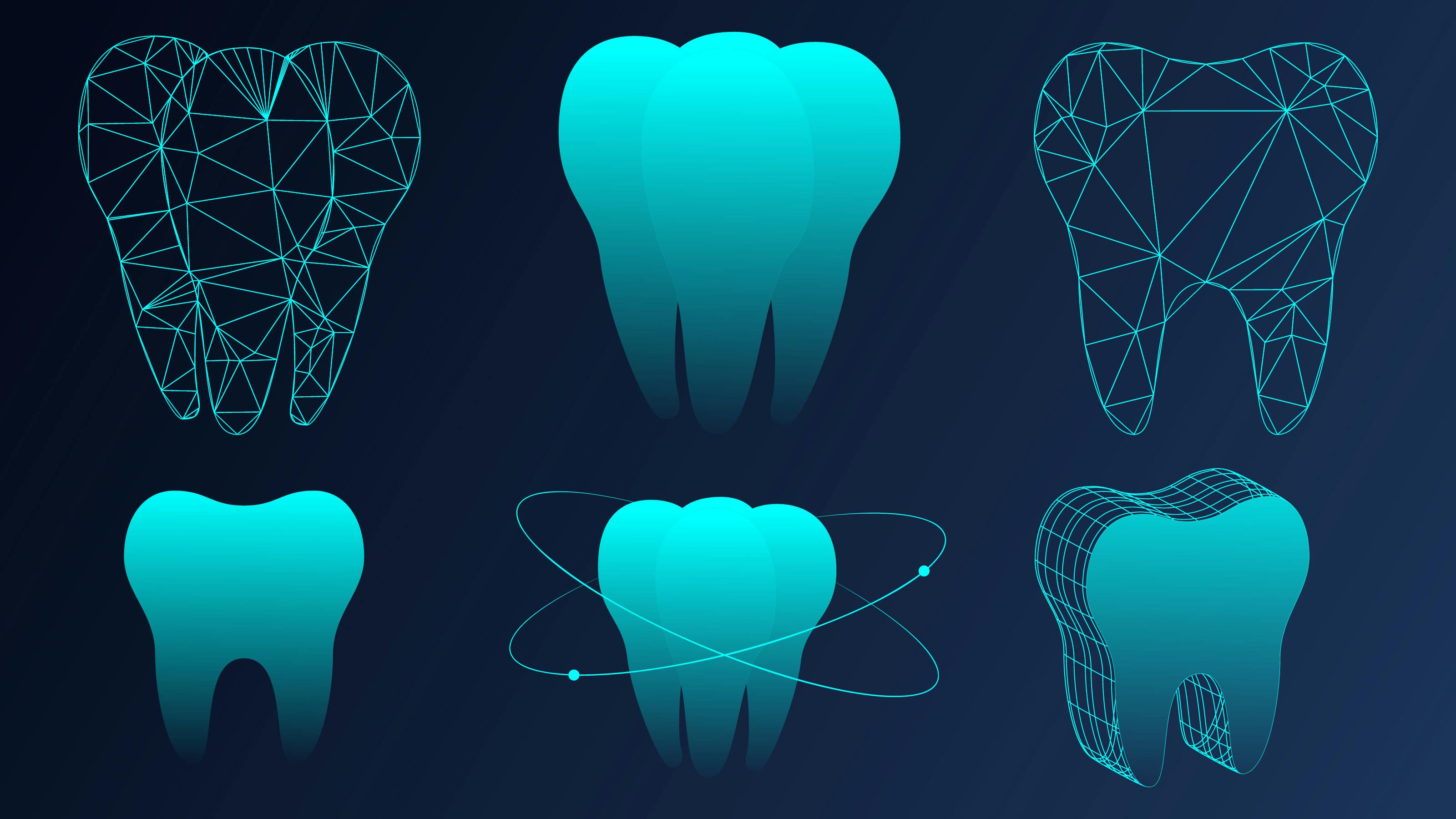 3-D renderings of teeth